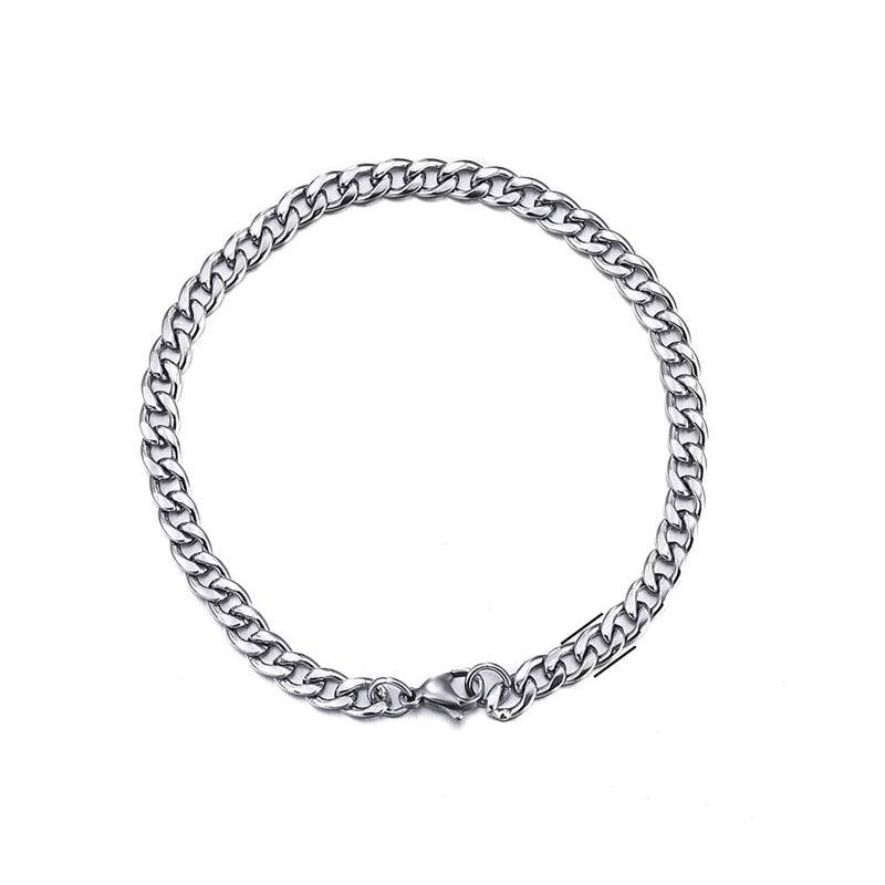 Edelstahl Armband Hip Hop Männer und Frauen schlicht