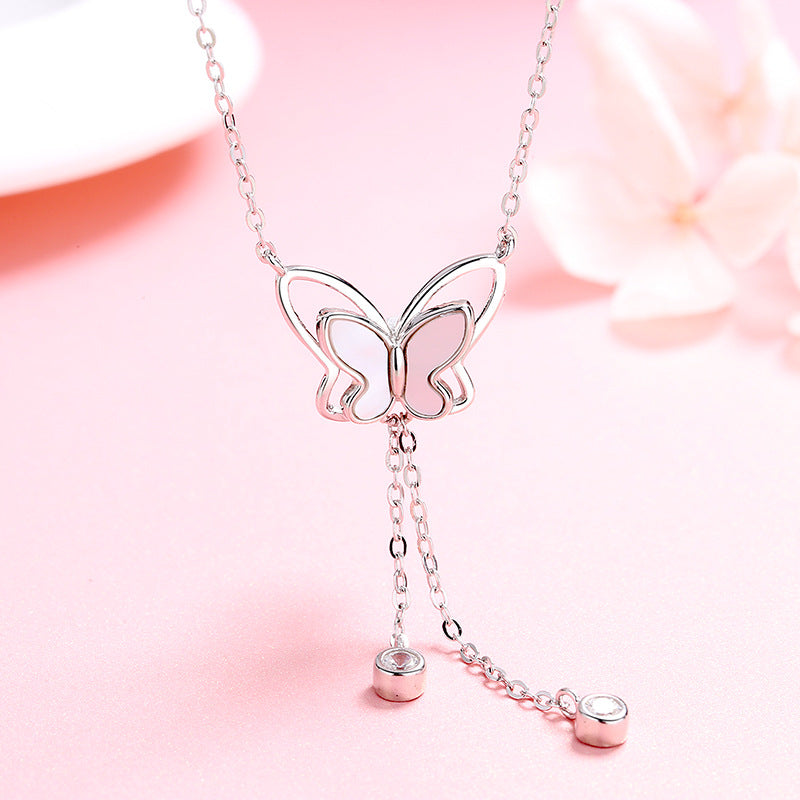Damen Schmetterling Schlüsselbein Anhänger Halskette Elfen Schmuck Damen