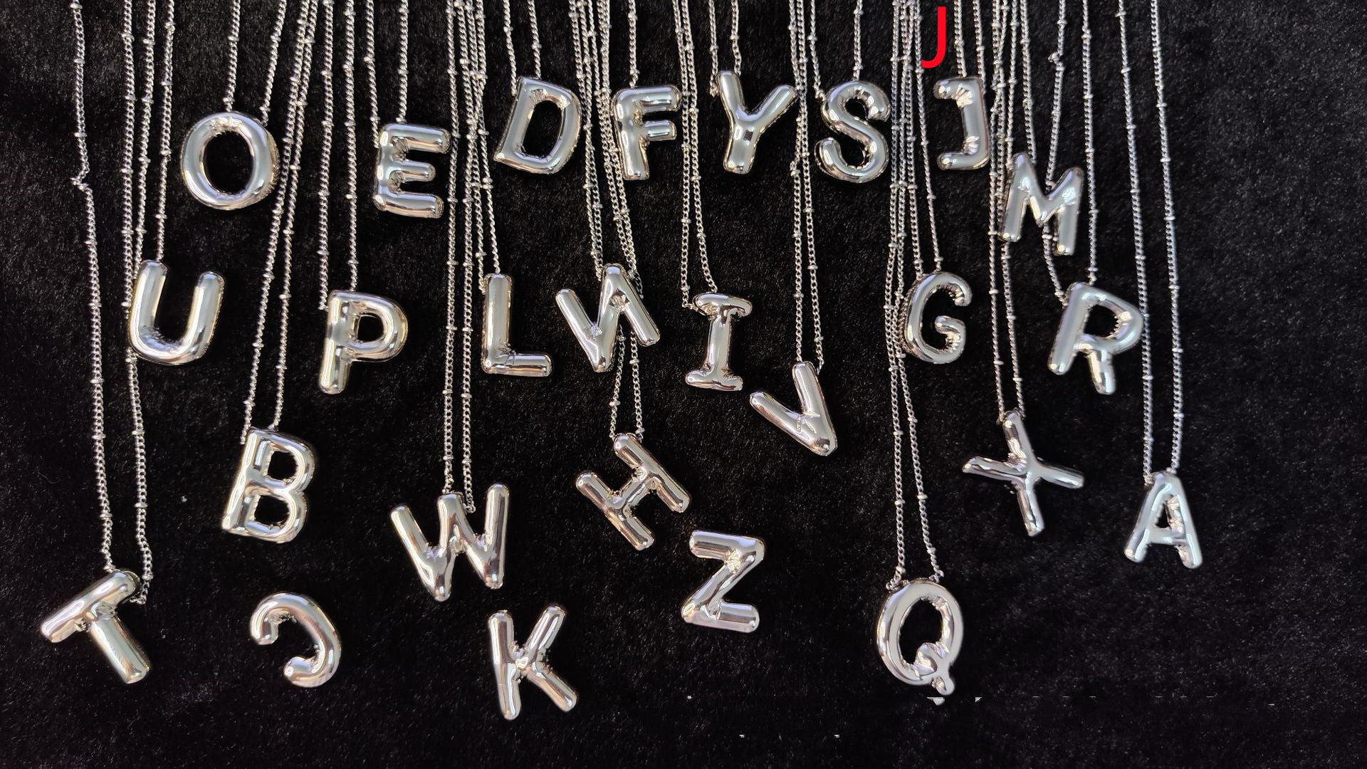 Glossy Letters Copper Pendant Necklace