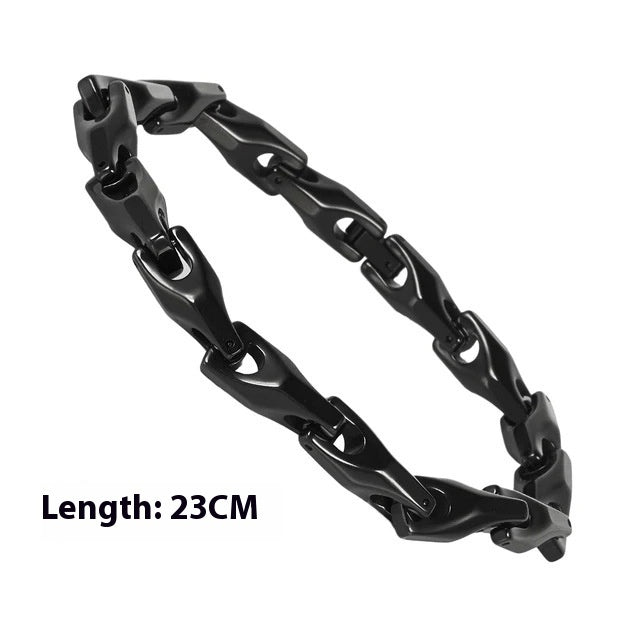Fashion Polished Solid Color Tungsten Steel Bracelet