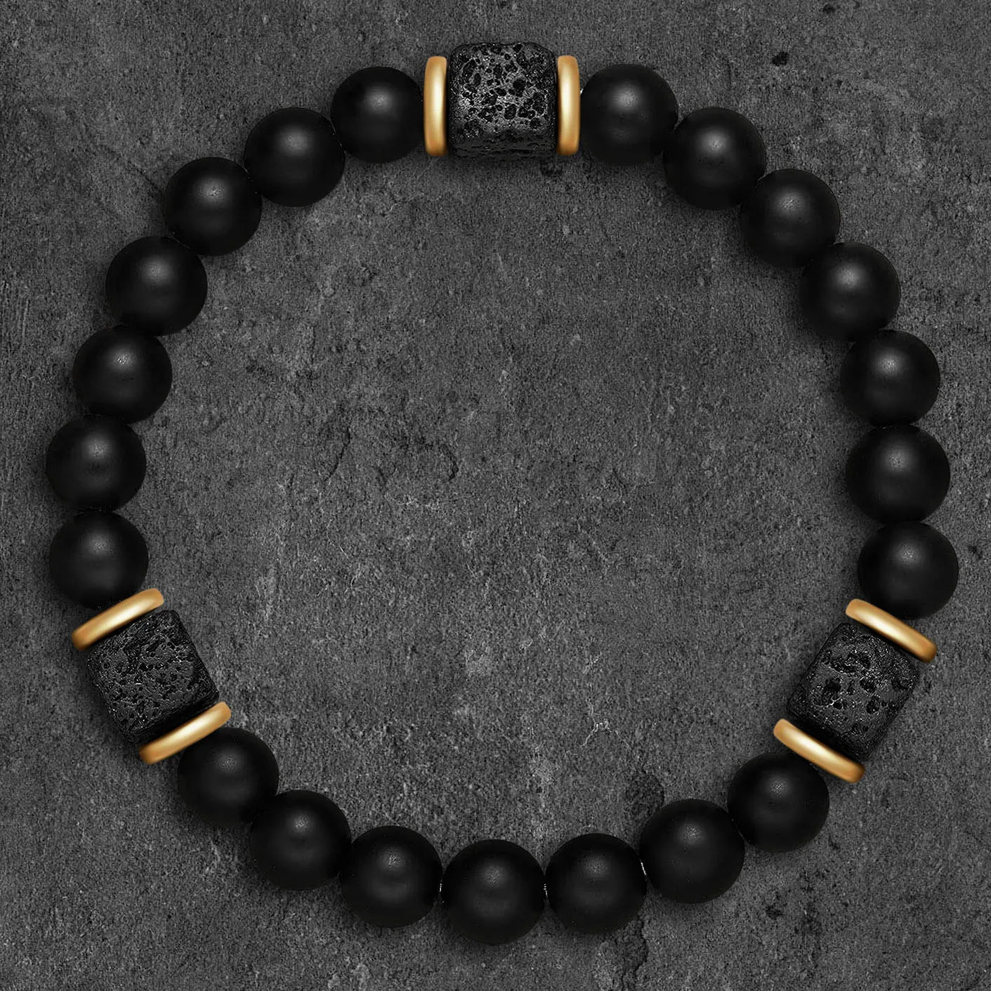 Fashion Gray Stone Zen Bracelet For Women