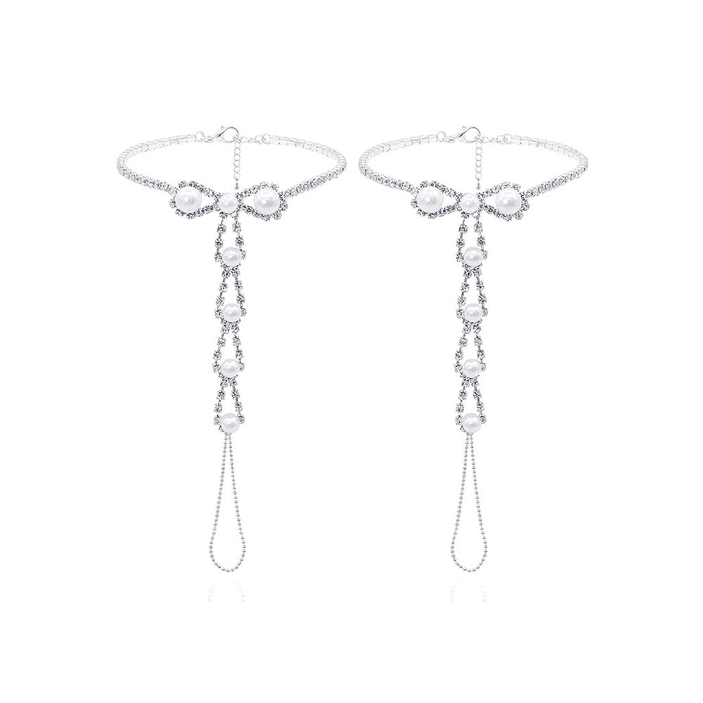 Rhinestone Super Light Beach Anklet