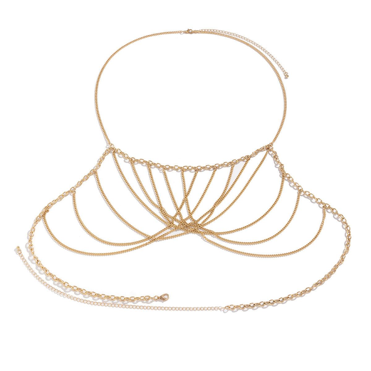 Cadena de bikini con cadena metálica de joyería para mujer