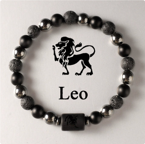 Twelve Constellation Couple Bracelet Tigereye Handmade Bracelet Shooter