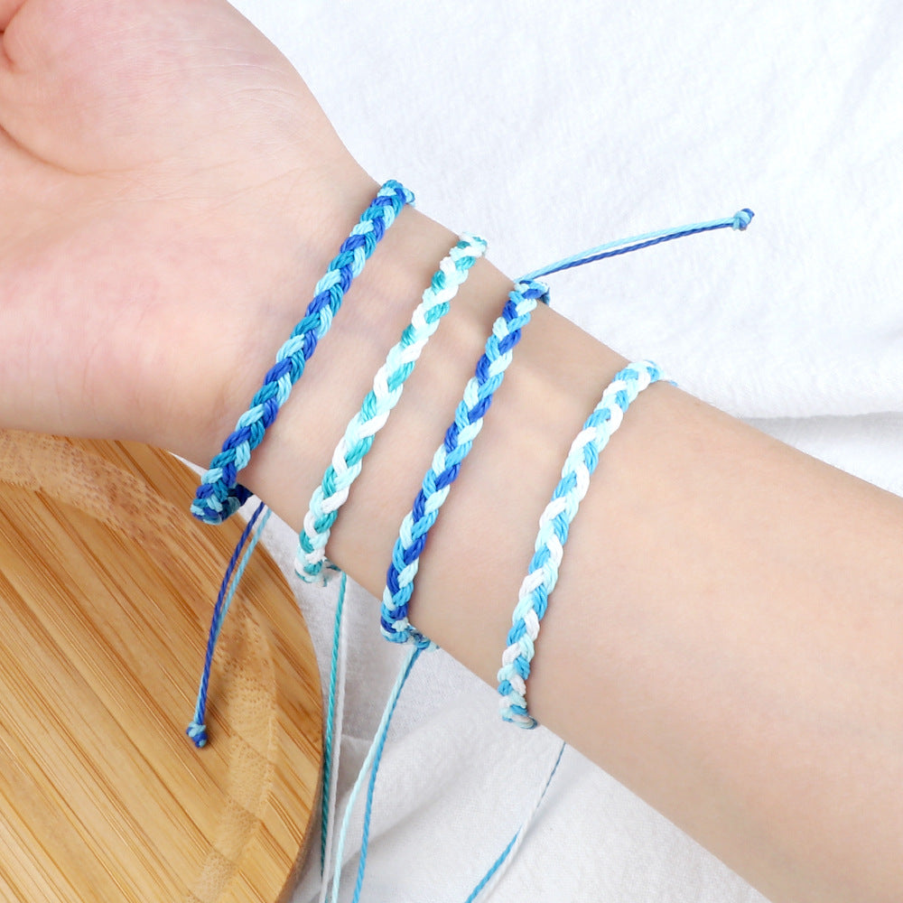 Women's Twist Weave Bracelet Dopamine Color