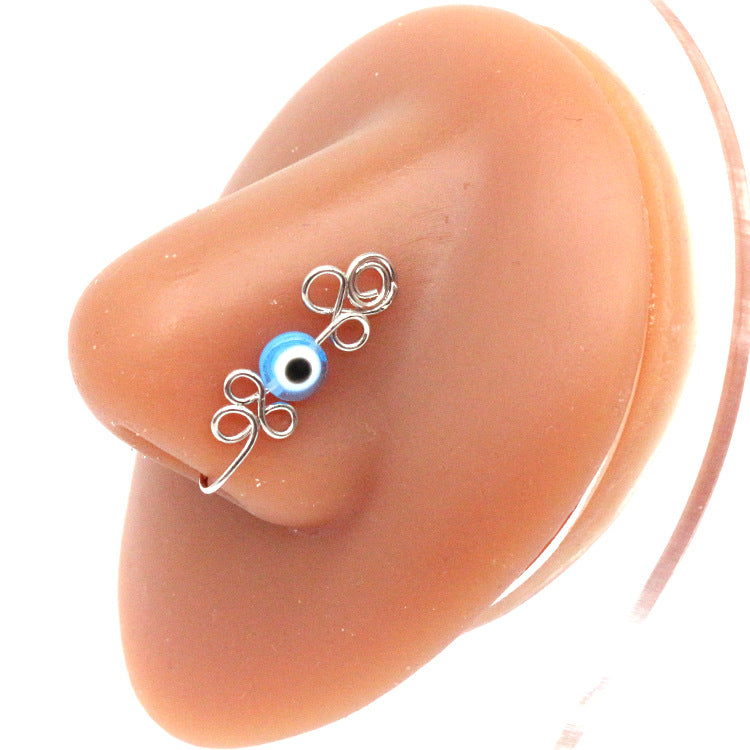 Anillo de nariz y ojos creativo sin perforaciones