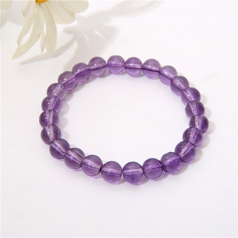 Solid Color Transparent Glass Bracelet