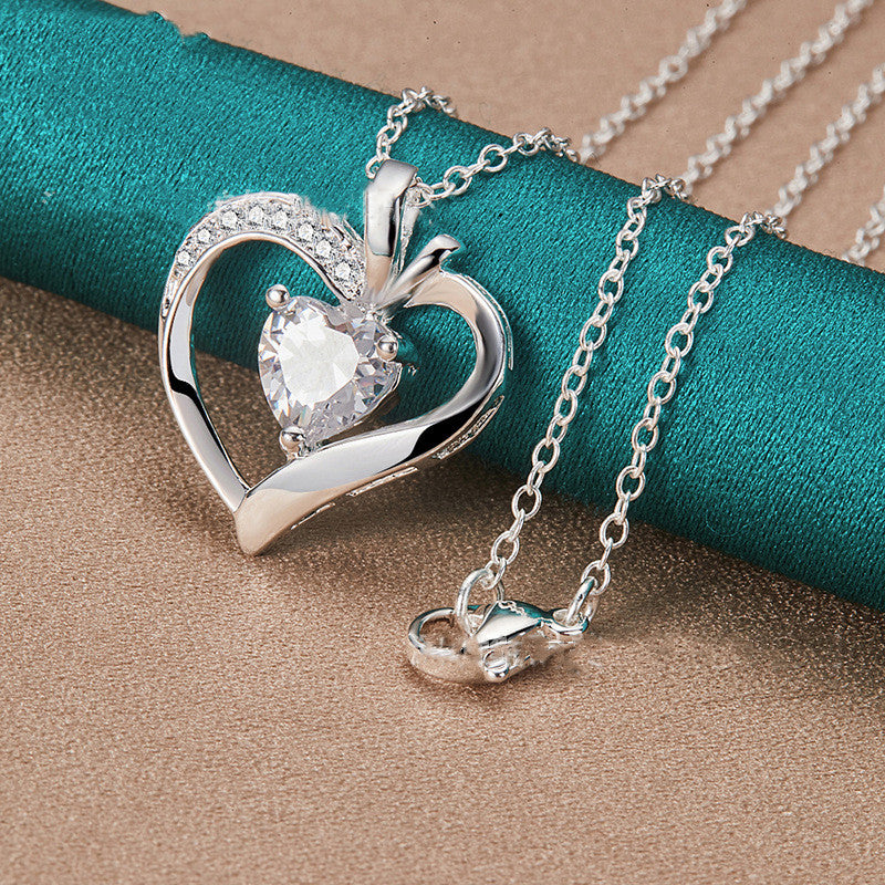 Liebes-Diamant-Anhänger-Halskette