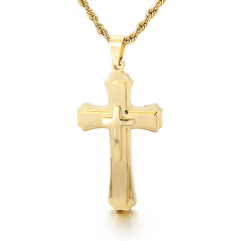 Europäische und amerikanische klassische kreative Kreuz-Halskette