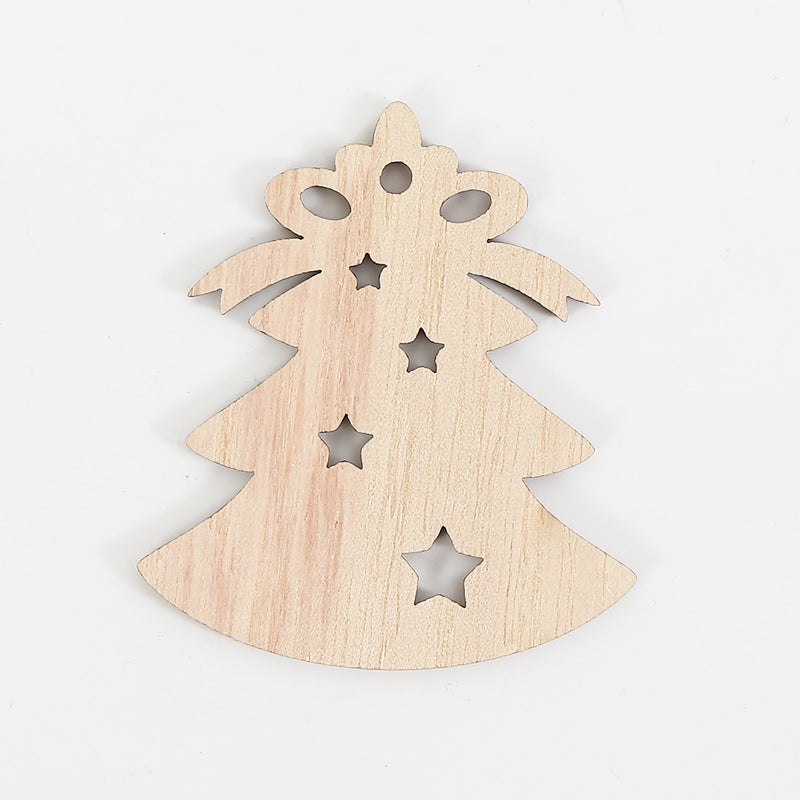 Weihnachtsfeier Dekorative Kreative Hohlkürbis-Anhänger Holzhandwerk