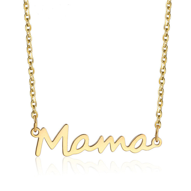 Geschenk für Mama, echt vergoldeter Edelstahl