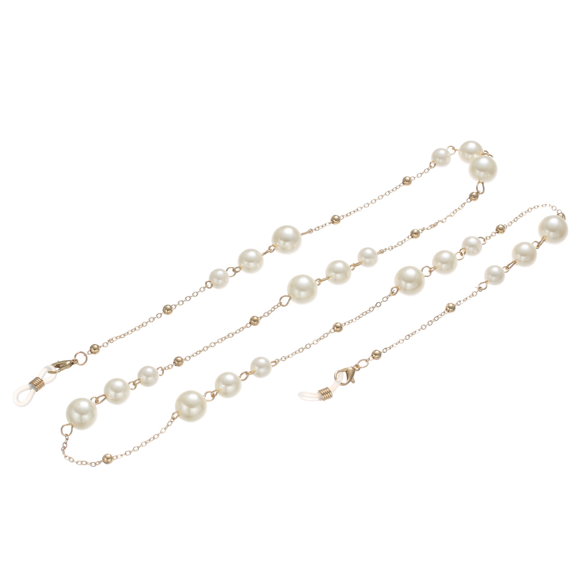 Accesorios de gafas con cadena de perlas