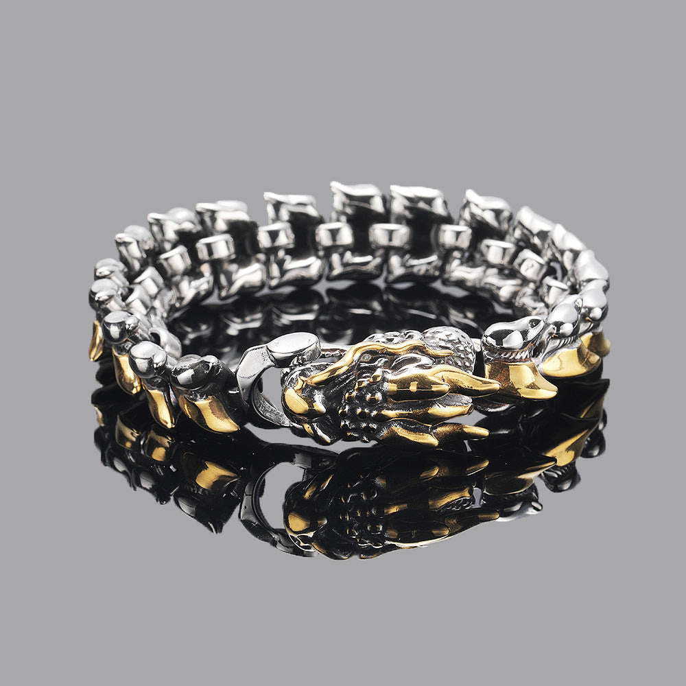 Fashion Punk Keel Titanium Steel Men's Bracelet