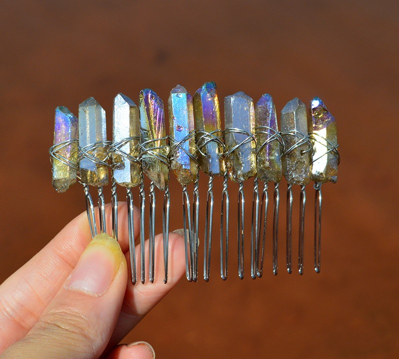 Peineta de Novia Artesanal con Cristales