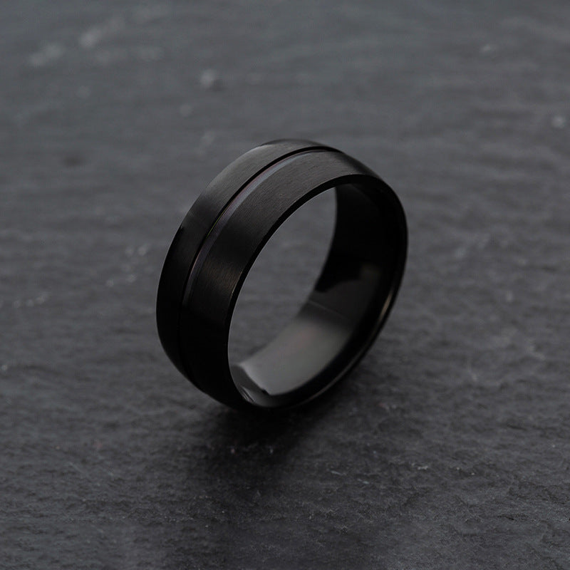 Edelstahlring Schwarz für Herren