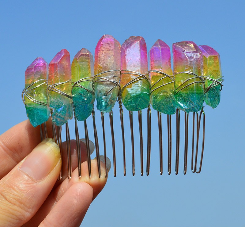 Peineta de Novia Artesanal con Cristales