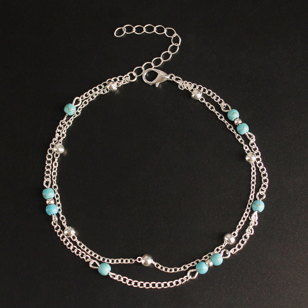 Fashion Accessory Handcrafted Double-layer Anklet