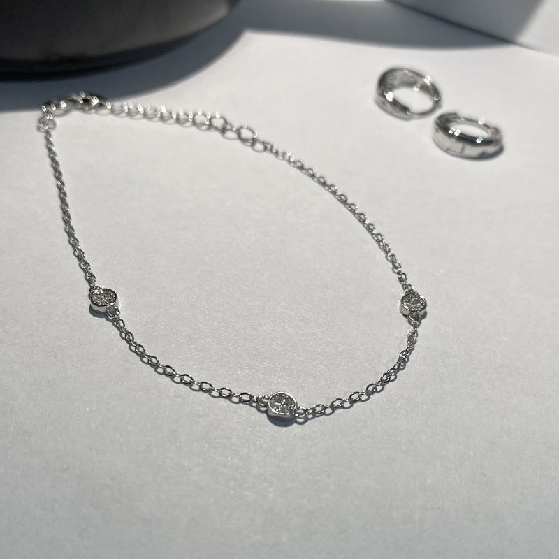 925 Sterling Silver Gold Plated Thin Bracelet