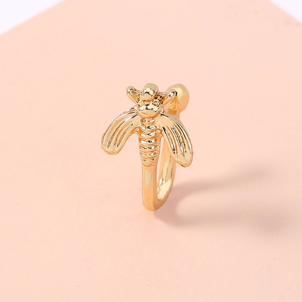 Anillo de nariz de abeja dorada, mini-lindo anillo de nariz de animal