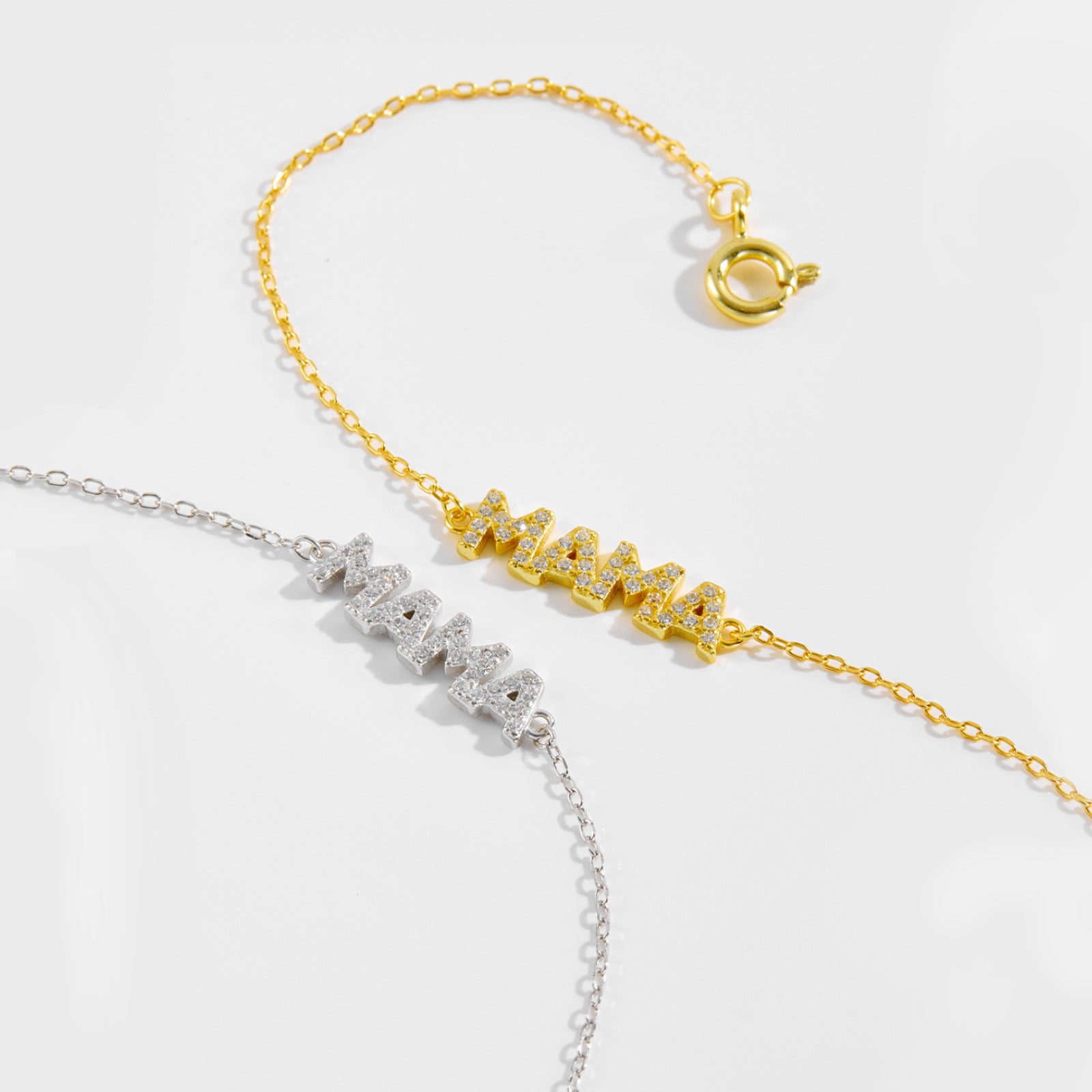 Pulsera de Plata S925 con Letras Inglesas para Mujer, Sencilla y Versátil