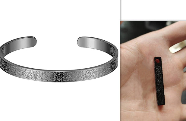 Edelstahl Arabische Scheiben Halskette Armband