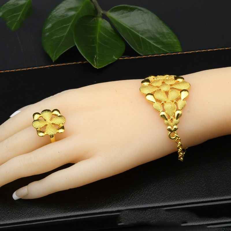 Nigeria Dubai 24K Gold Schmuckset