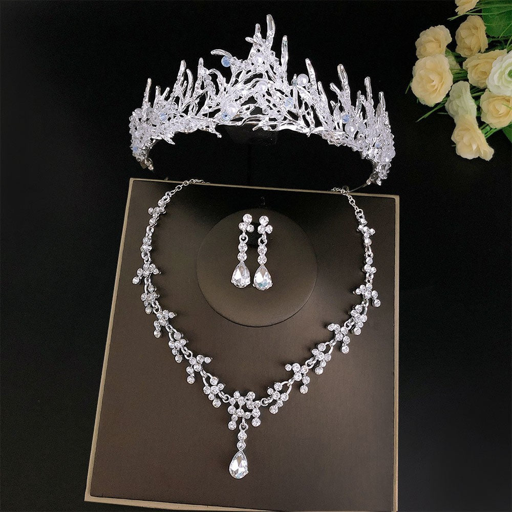 Brautkronen-Dreiteiler-Set