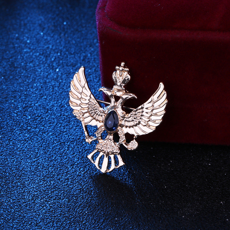Broche Águila Corona Traje para Hombre