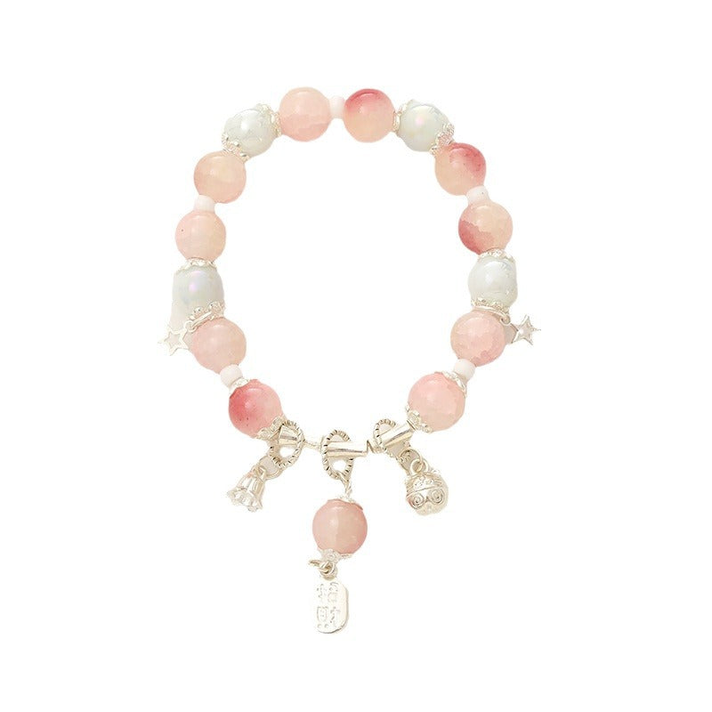 Pulsera de cristal elegante y combinable para mujer