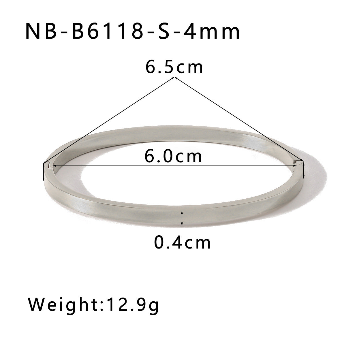 Simple Elegant Stainless Steel Vacuum 18K Gold Bracelet