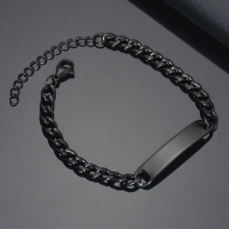 Pulseras Personalizadas Grabadas con Láser Pulsera Grabable Joyas de Acero Inoxidable Regalos