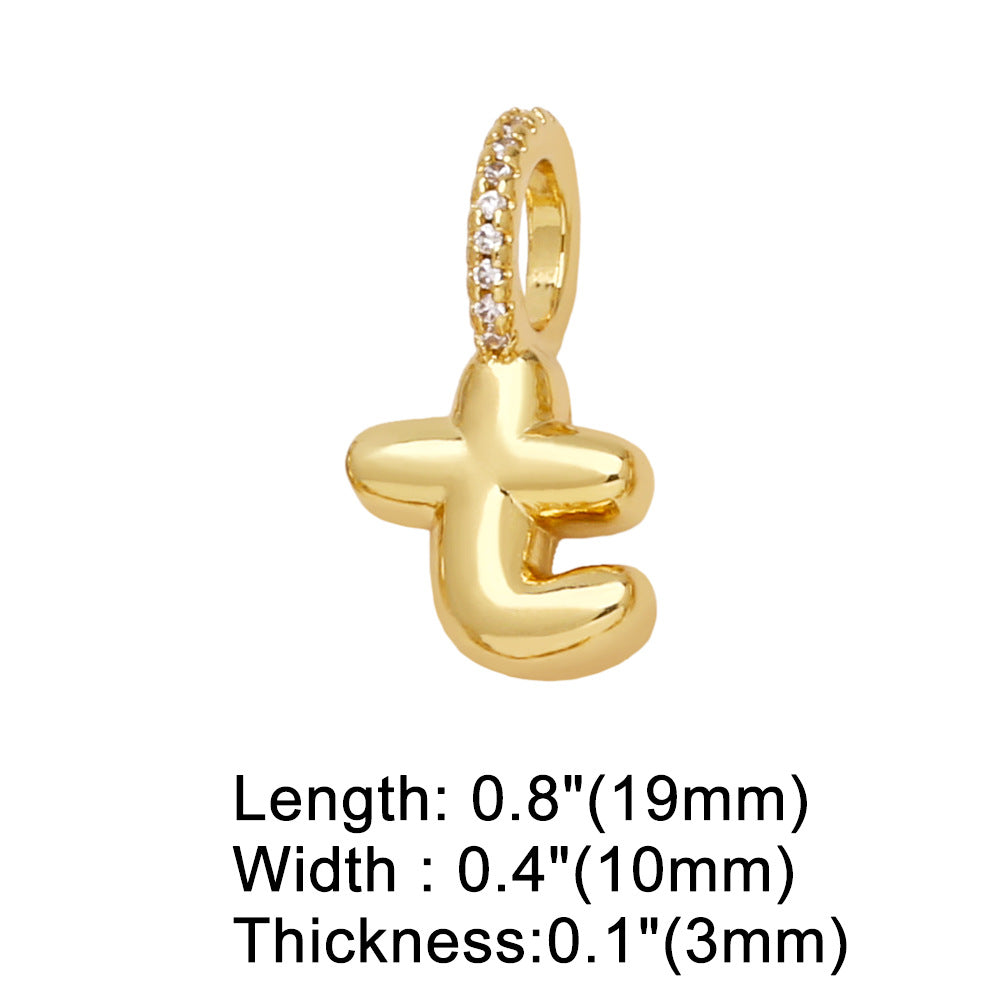 26 Letters Pendant Bracelet Women Gold Plated