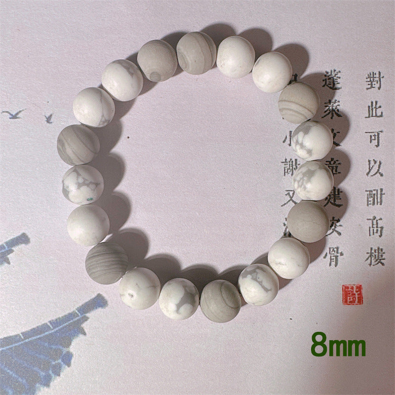 Fashion Gray Stone Zen Bracelet For Women