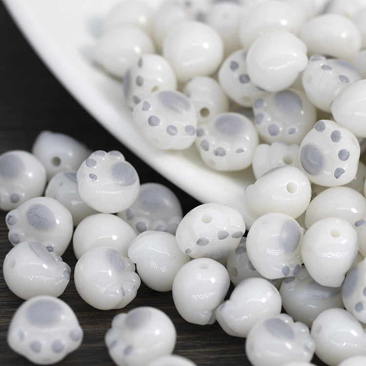 Niedliches dickes Du-Kätzchen-Pfötchen-Harzperlen-Schmuckzubehör