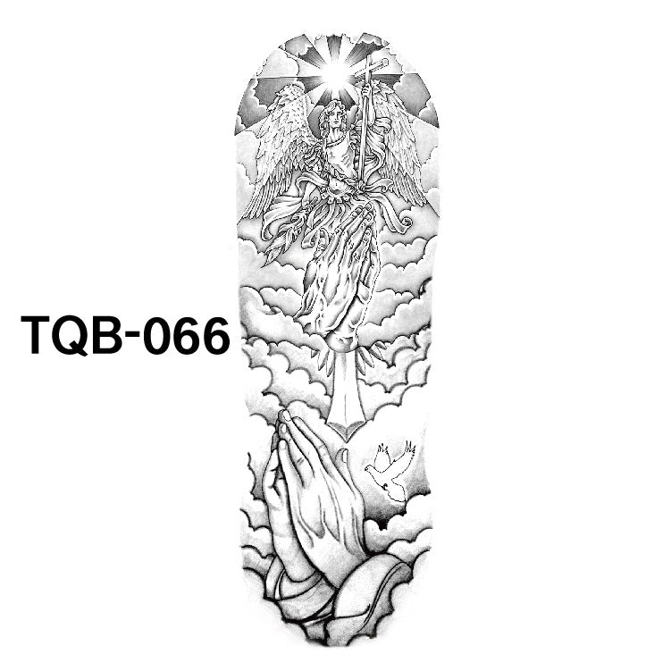Pegatina de tatuaje impermeable de brazo completo