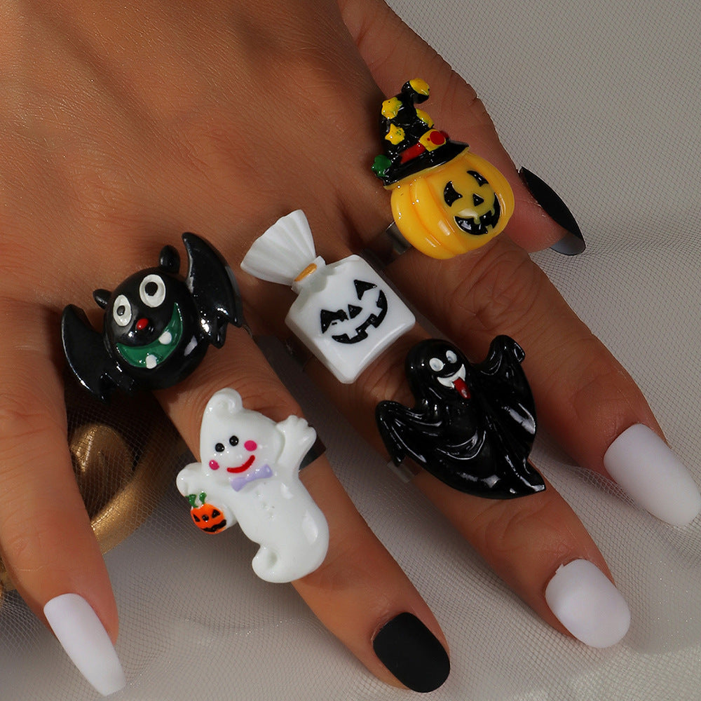 Halloween-Ringe Partygeschenke Personalisierte Kürbisse
