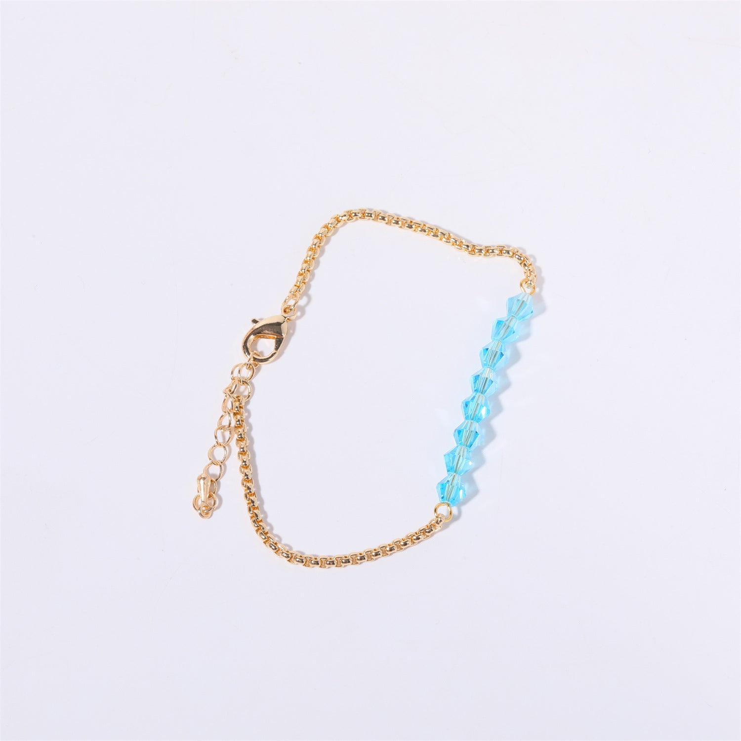 European And American Twelve Birthstone Beaded Bracelet Female Color 12 Birthstones