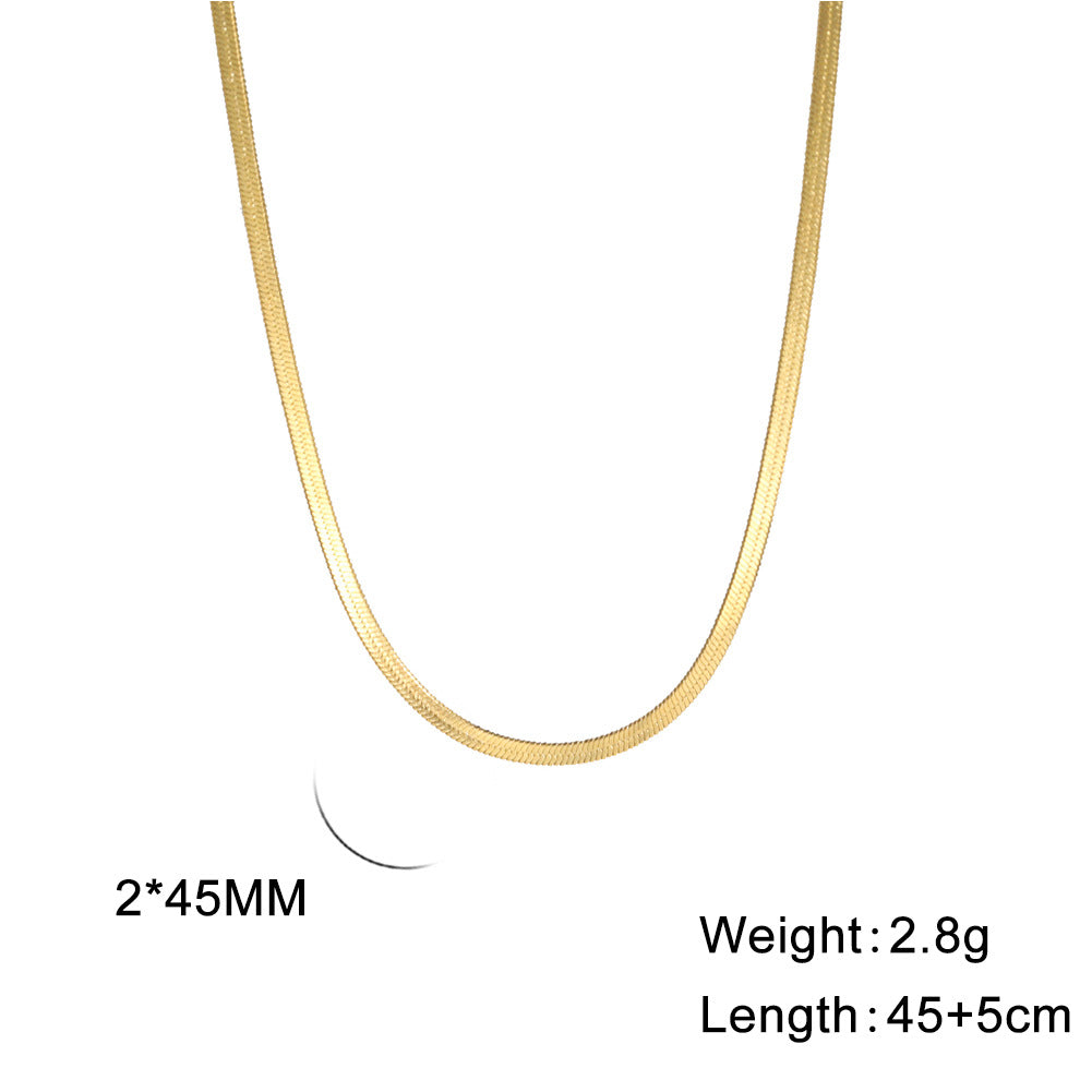 Beliebter Schlangenknochen-Edelstahl-Choker