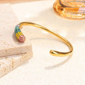 Farbiges Zirkonium-Vollbrillant-Armband aus Edelstahlguss