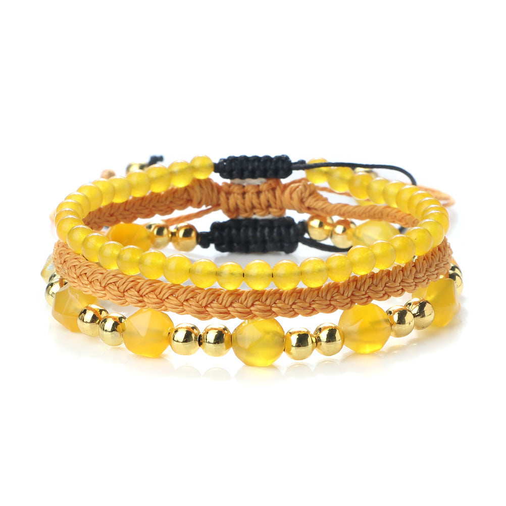 Creative Three-piece Woven Bracelet Adjustable