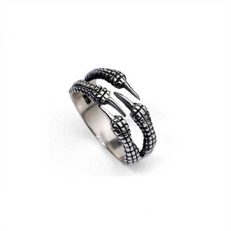 Anillo de pata ajustable para dedo índice, diseño de dragón, joyería de moda