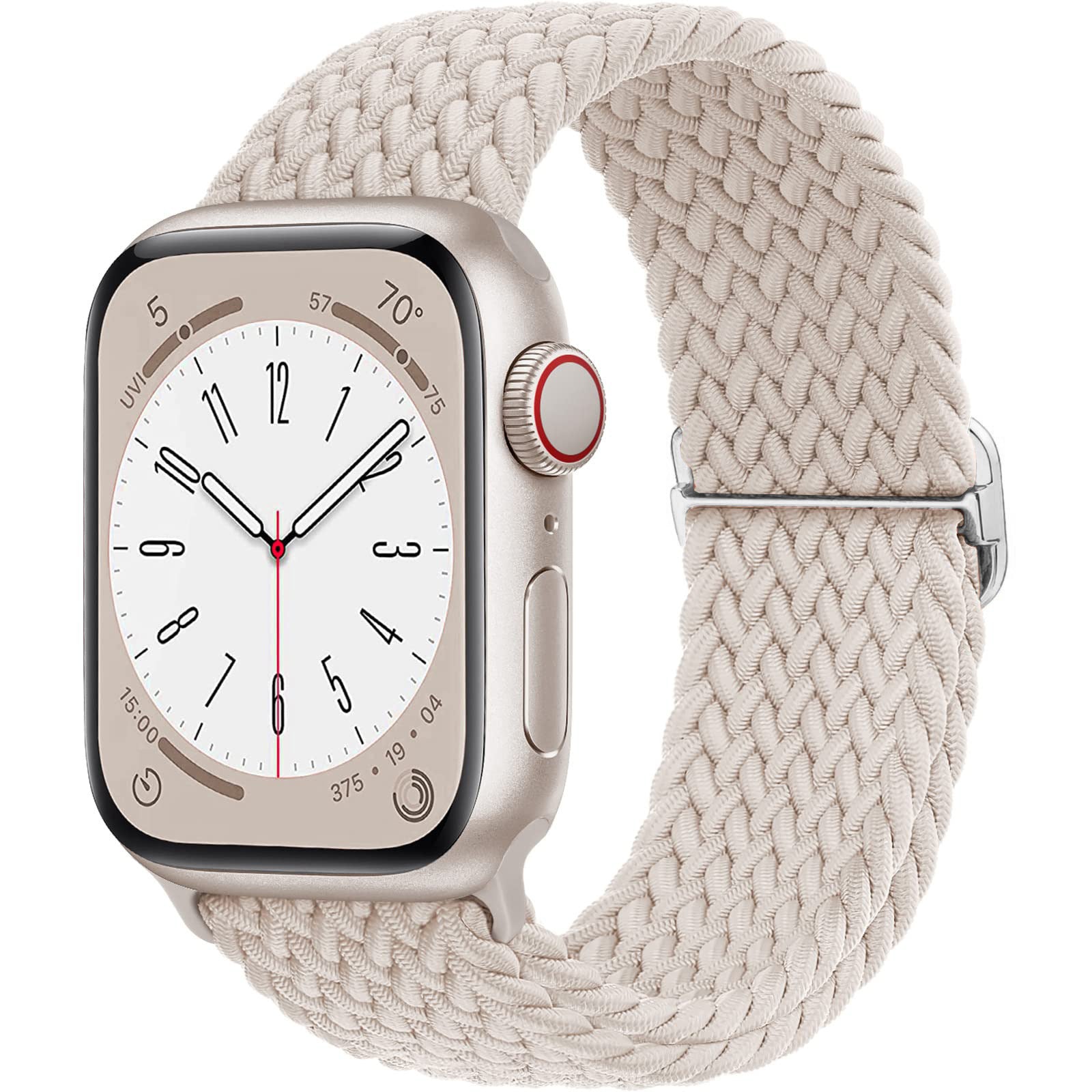 Correa de reloj ajustable de nailon trenzado