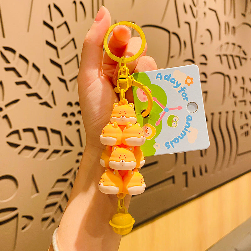 Car Chain Fashion Keychain A Pair Of Handbag Pendant