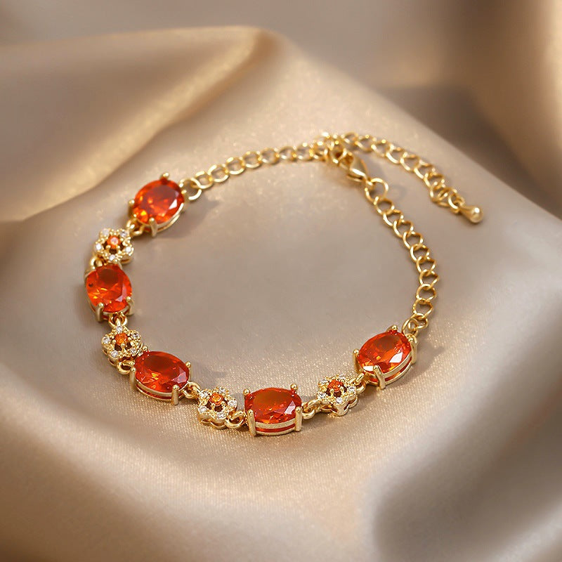 Leicht Luxuriöser Persönlichkeitstrend Zirkon Raffinierte Anmut Hochwertiges Armband