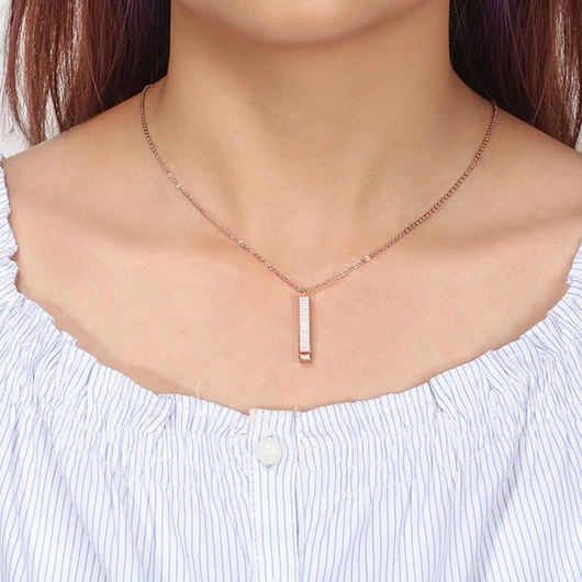 Explosiver Trend Süße Persönlichkeitskette Zirkon besetzter Diamant Mode Anhänger Schmuck