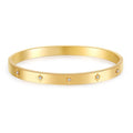 Pulsera de estrella de seis puntas con circonitas incrustadas, de personalidad salvaje y temperamento inalterable