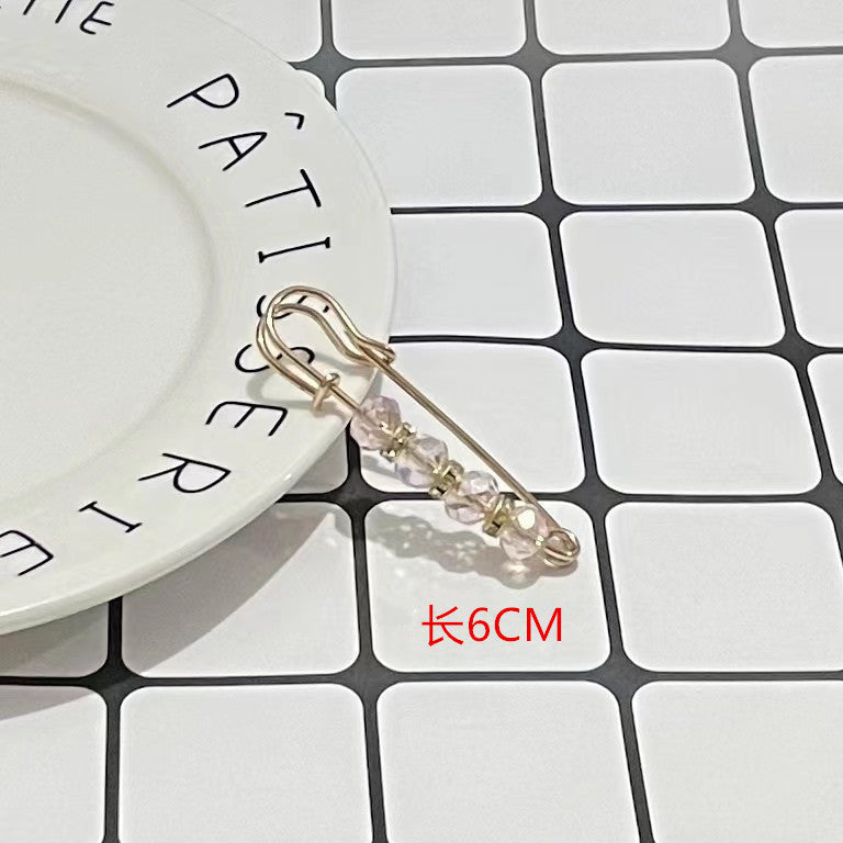 Fixed Waist Women's Pants Brooch Accessory