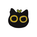 Cartoon Black Cat Blumen-Serie Niedlicher, modischer, vielseitiger Taschen-Kleidungs-Ornament-Anstecker