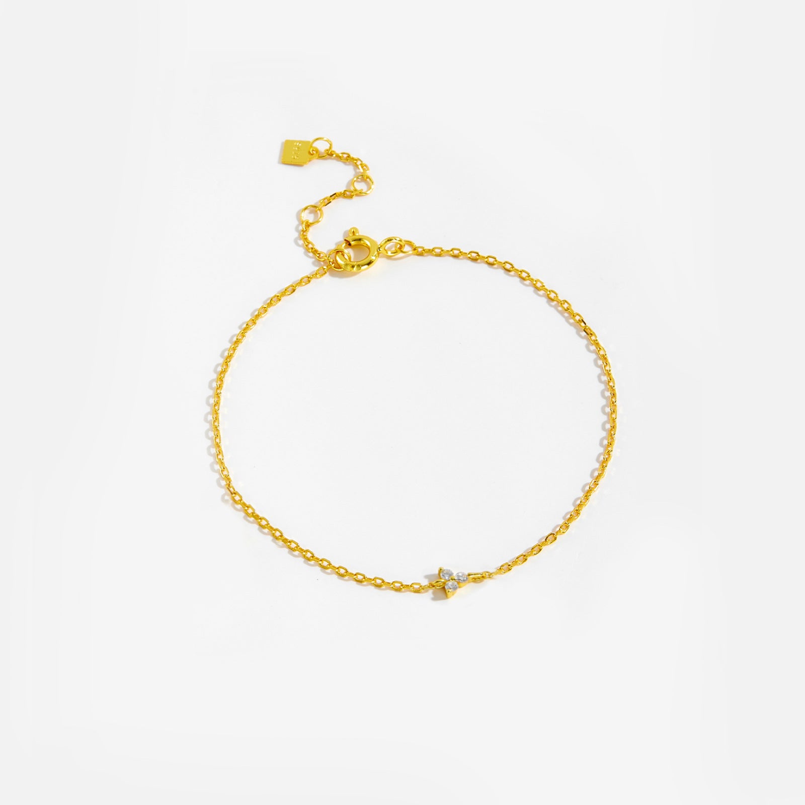 925 Sterling Silver Bracelet Women's Simple All-match Slim Chain