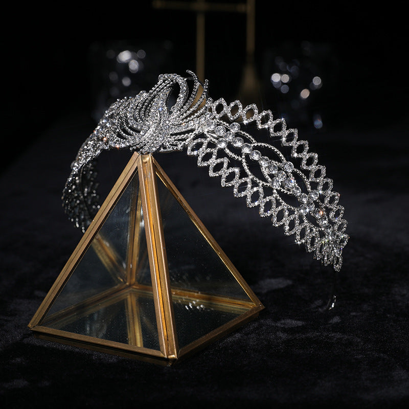 Strasskrone Luxuskleidung Brautkopfschmuck Barock Stirnband Haarschmuck
